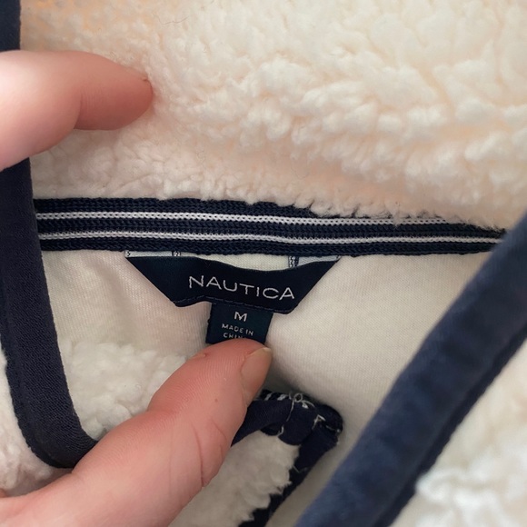 Nautica White Quarter Zip - Picture 3 of 3